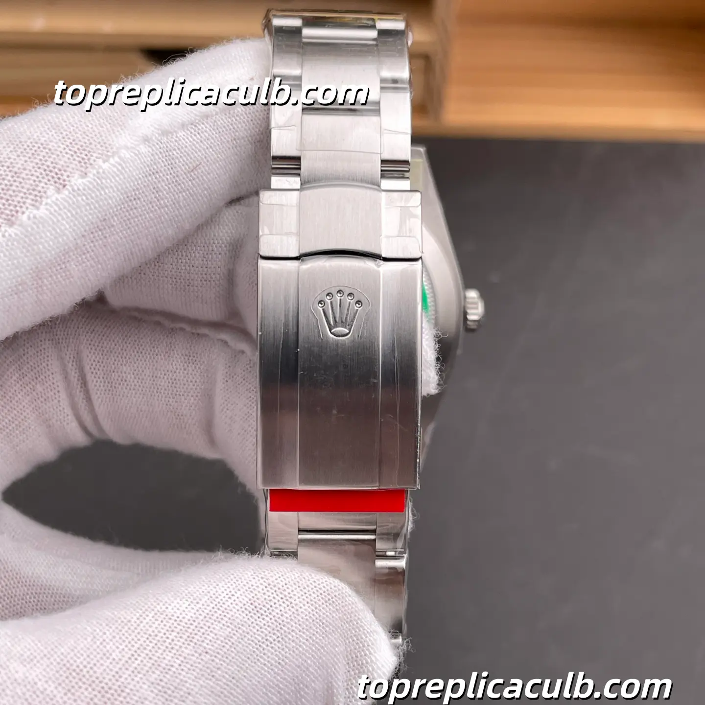 Rolex Oyster Perpetual 41MM 124300-0007 Red Dial Oyster Bracelet Super Clone Watch with 3230 Movement - Image 9