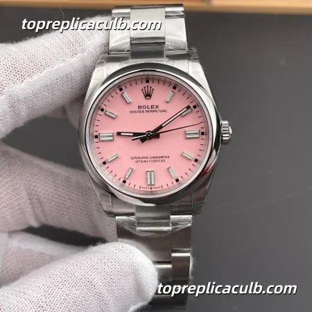 Rolex Oyster Perpetual 41MM 134300-0013 Pink Dial Oyster Bracelet Super Clone Watch