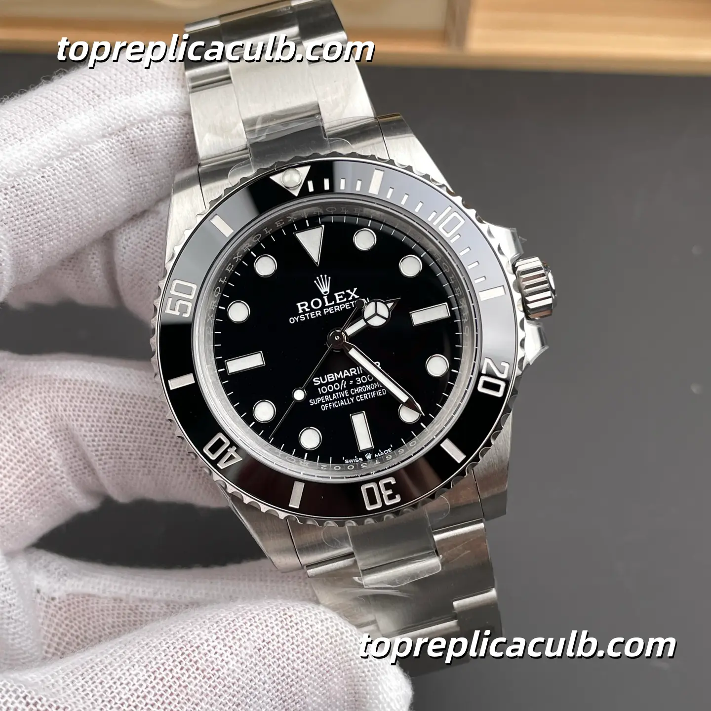 Rolex Submariner 126610LN-0001 41MM Black Dial Black Ceramic Bezel Oystersteel Super Clone Watch with 3235 Movement - Image 4