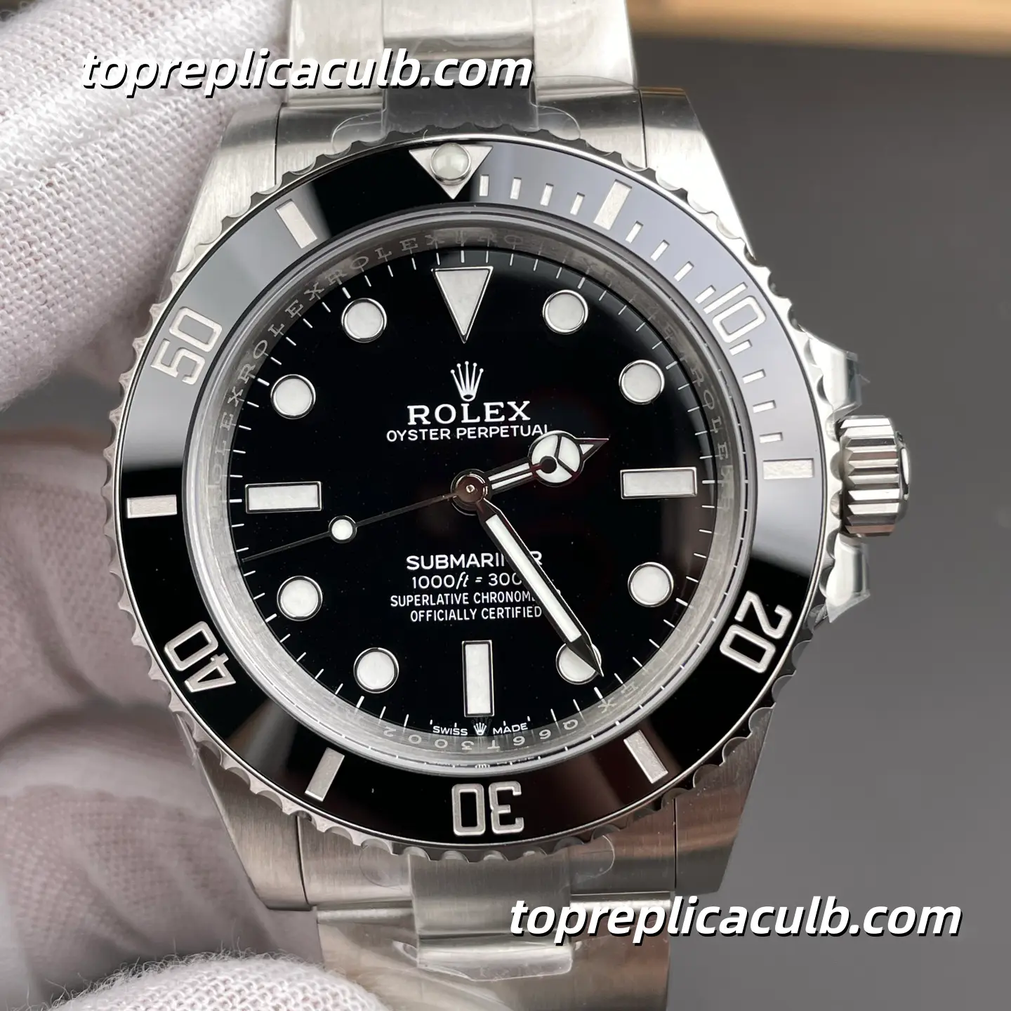 Rolex Submariner 126610LN-0001 41MM Black Dial Black Ceramic Bezel Oystersteel Super Clone Watch with 3235 Movement - Image 3