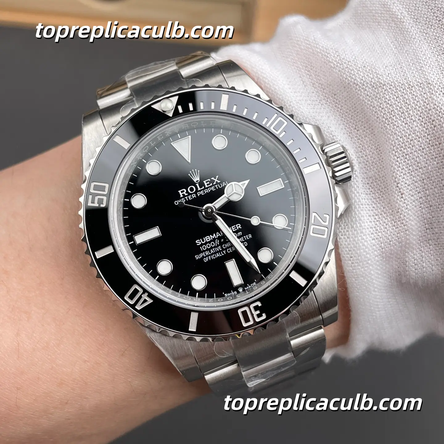 Rolex Submariner 126610LN-0001 41MM Black Dial Black Ceramic Bezel Oystersteel Super Clone Watch with 3235 Movement - Image 2