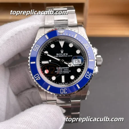 Rolex Submariner Date 126619LB-0003 41MM Black Dial Blue Ceramic Bezel White Gold Oyster Bracelet Super Clone Watch with 3235 Movement