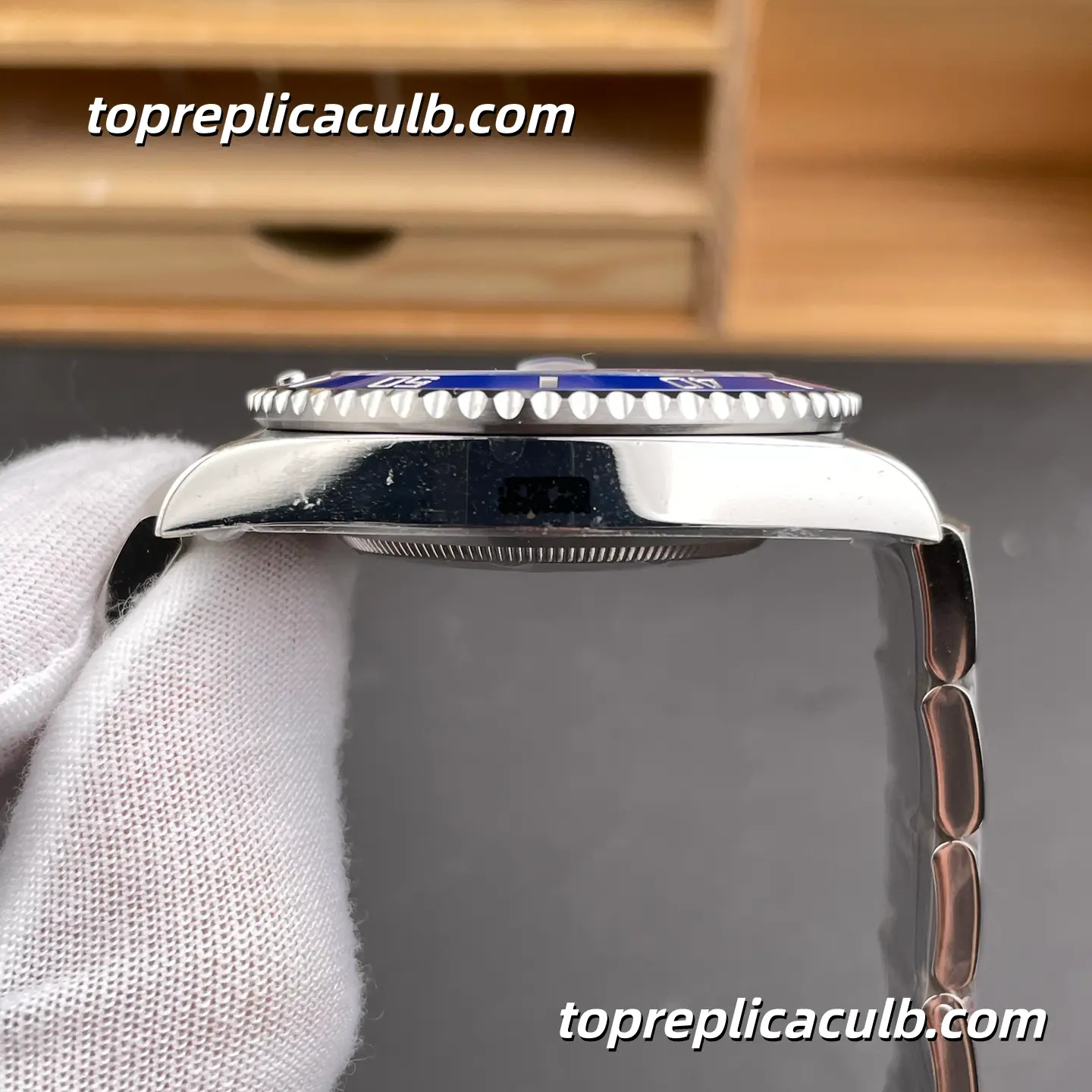 Rolex Submariner Date 126619LB-0003 41MM Black Dial Blue Ceramic Bezel White Gold Oyster Bracelet Super Clone Watch with 3235 Movement - Image 6