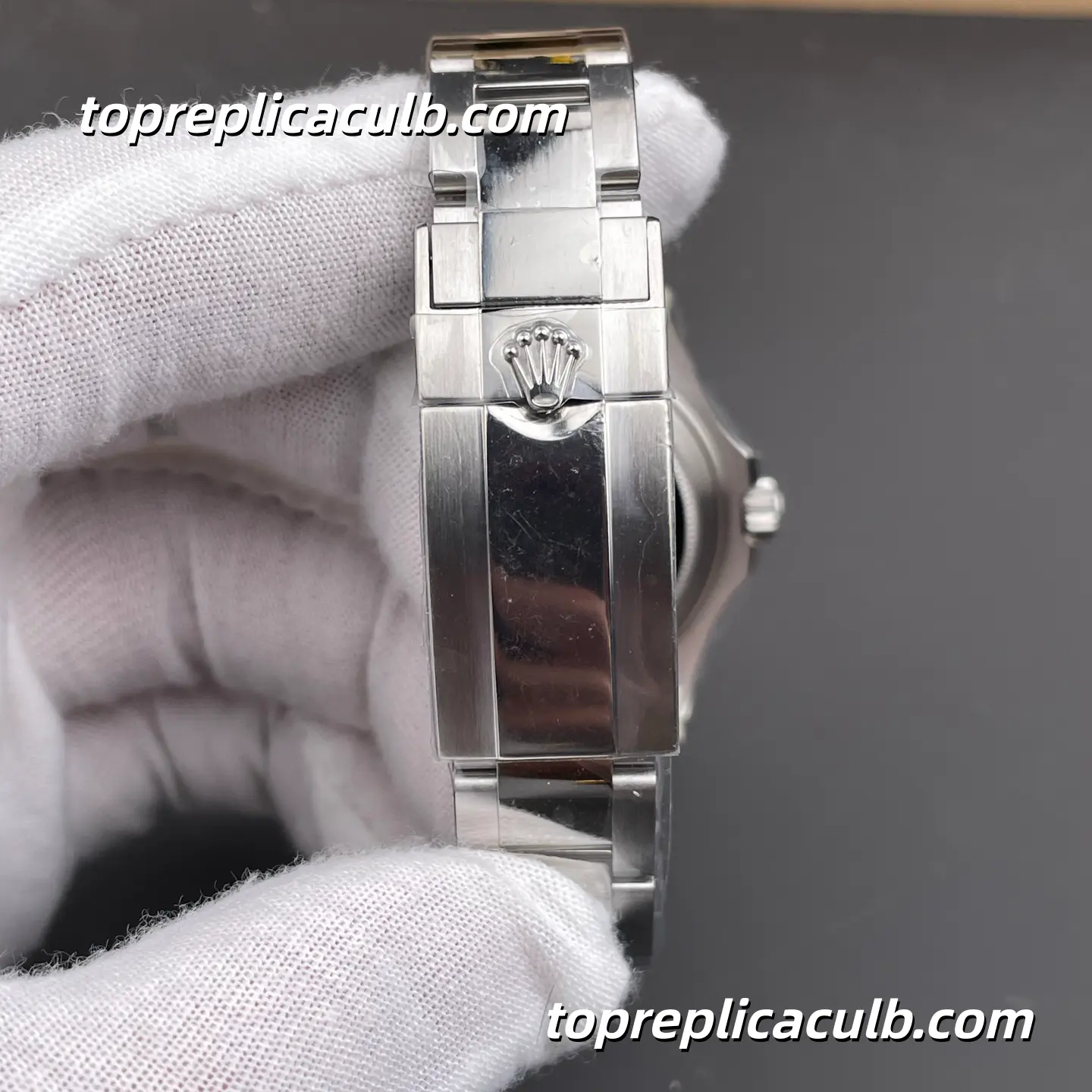 Rolex Yacht-Master 37MM 268622-0002 Rhodium Grey Dial Platinum Bezel Oyster Bracelet Super Clone Watch with 2236 Movement - Image 8