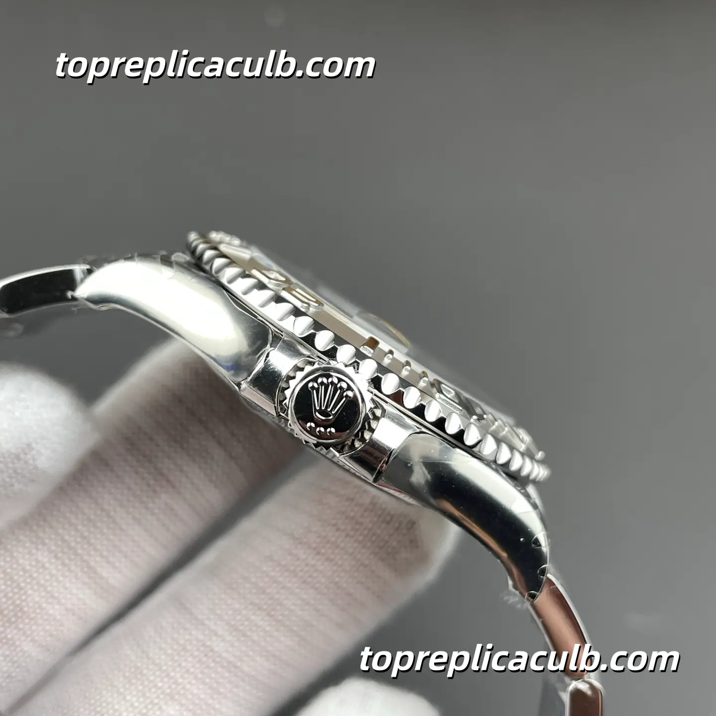 Rolex Yacht-Master 40MM 126622-0001 Rhodium Grey Dial Platinum Bezel Oyster Bracelet Super Clone Watch with 3235 Movement - Image 5