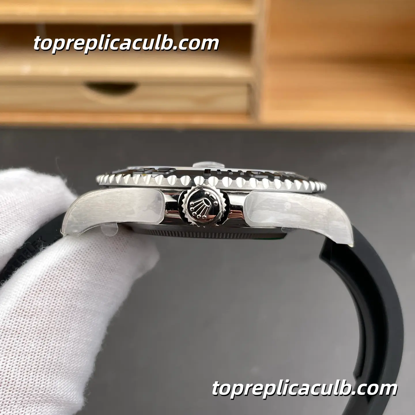 Rolex Yacht-Master 42MM 226659-0002 Black Dial Oysterflex Bracelet White Gold Super Clone Watch with 3235 Movement - Image 5
