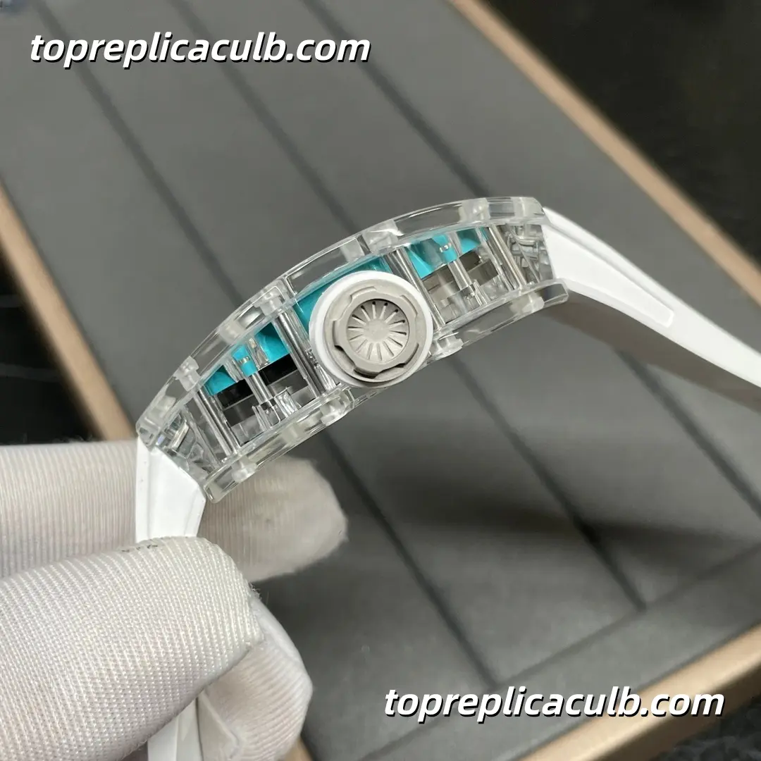 SOINC Studio Richard Mille RM35-01 Rafael Nadal Crystal Sapphire Tiffany Blue Skeleton Dial Super Clone Watch With Exclusive Integrated RMUL3 Movement - Image 7