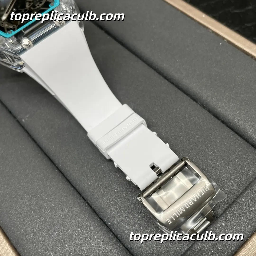 SOINC Studio Richard Mille RM35-01 Rafael Nadal Crystal Sapphire Tiffany Blue Skeleton Dial Super Clone Watch With Exclusive Integrated RMUL3 Movement - Image 9