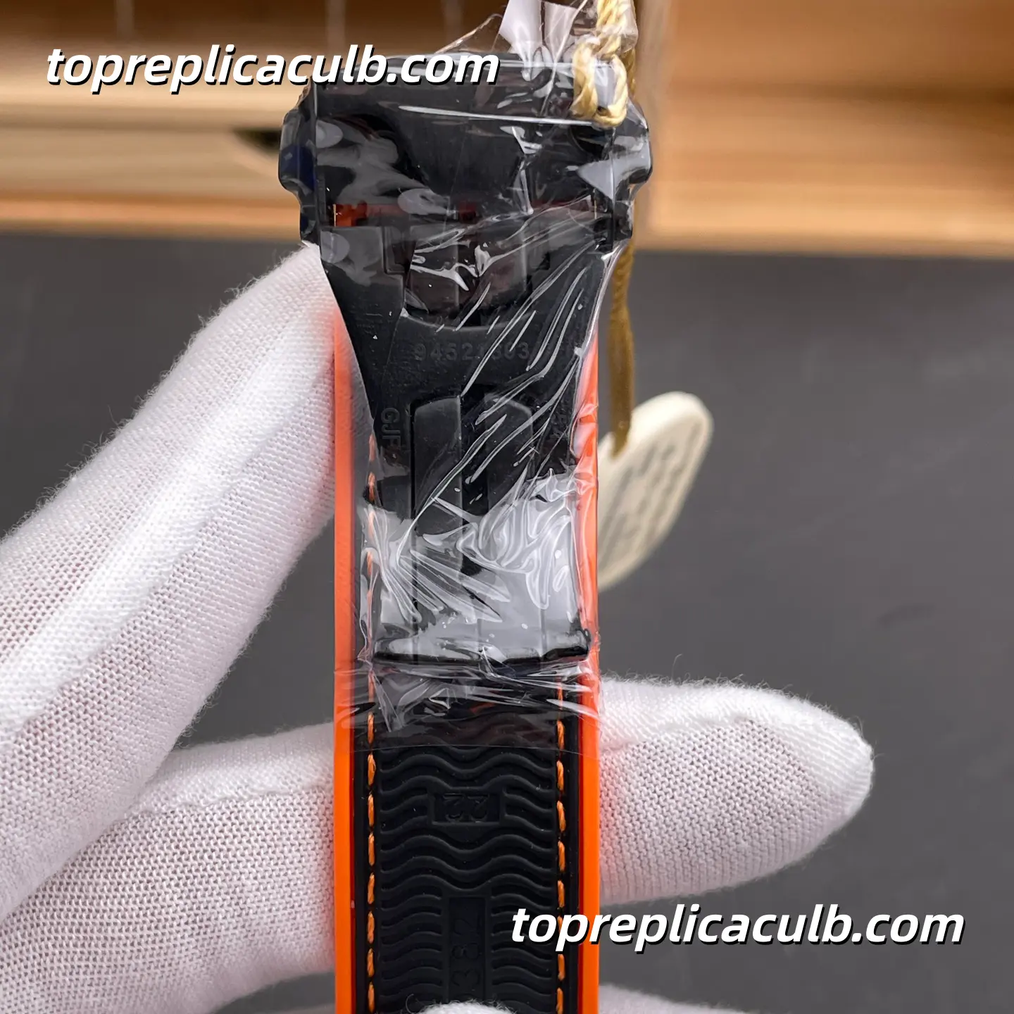 TVS Factory Omega Seamaster Planet Ocean Ref.215.32.46.51.01.001 45.5MM Black Dial Black Orange Ceramic Bezel Rubber Strap Super Clone Watch With 1:1 Replica 9900 Movement - Image 9