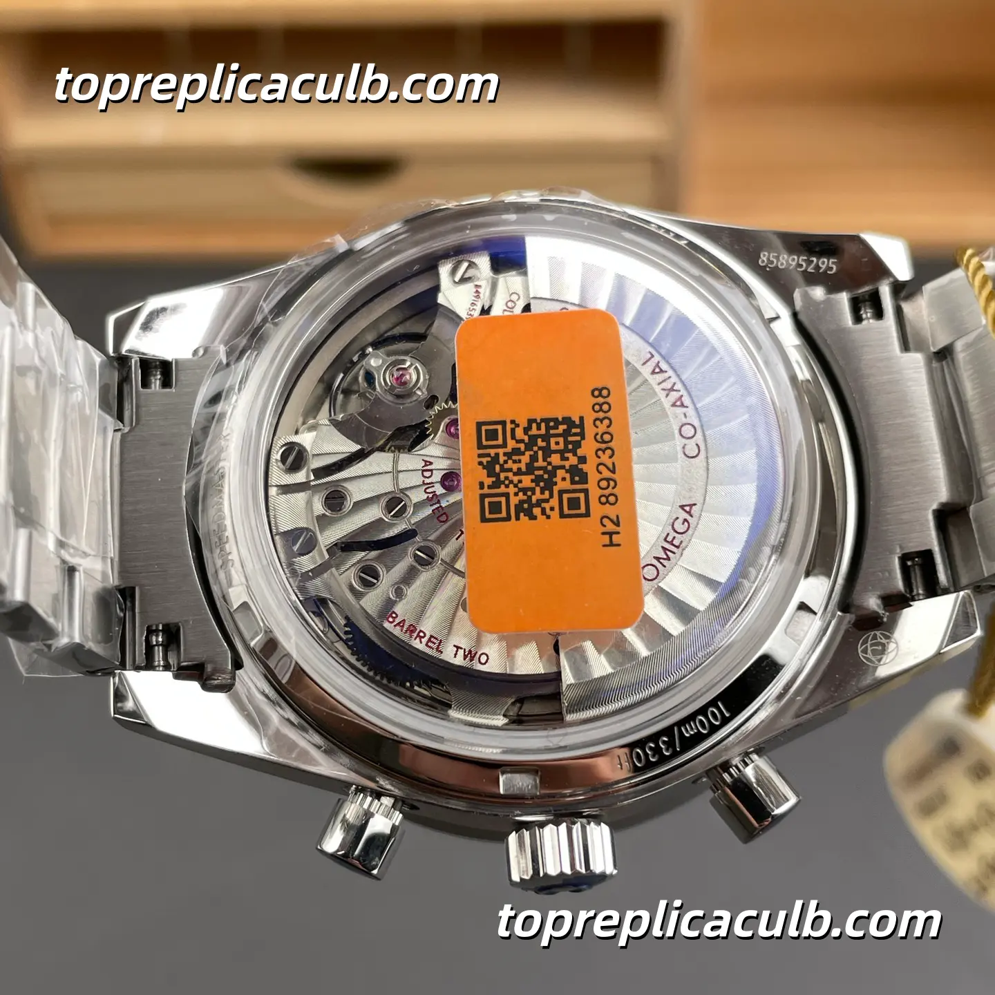 TVS Factory Omega Speedmaster Racing “Blue Panda” Ref.331.10.42.51.01.002 41.5MM Blue Black Dial Stainless Steel Bracelet Super Clone Watch With 1:1 Replica 9300 Movement - Image 9