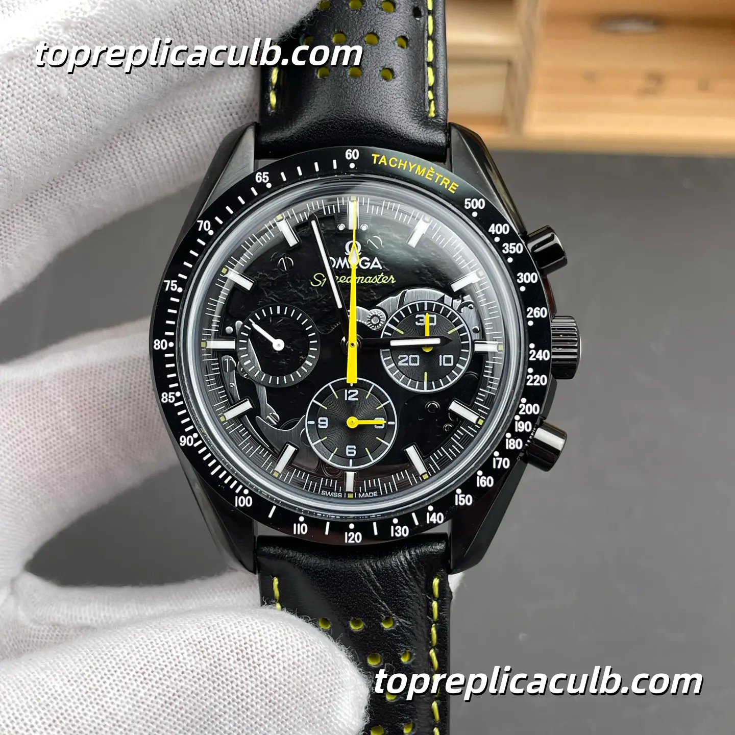 TW Factory Omega Speedmaster Dark Side of the Moon “Apollo 8 Rocket” Ref.310.92.44.50.01.001 44.25MM Skeleton Black Dial Super Clone Watch