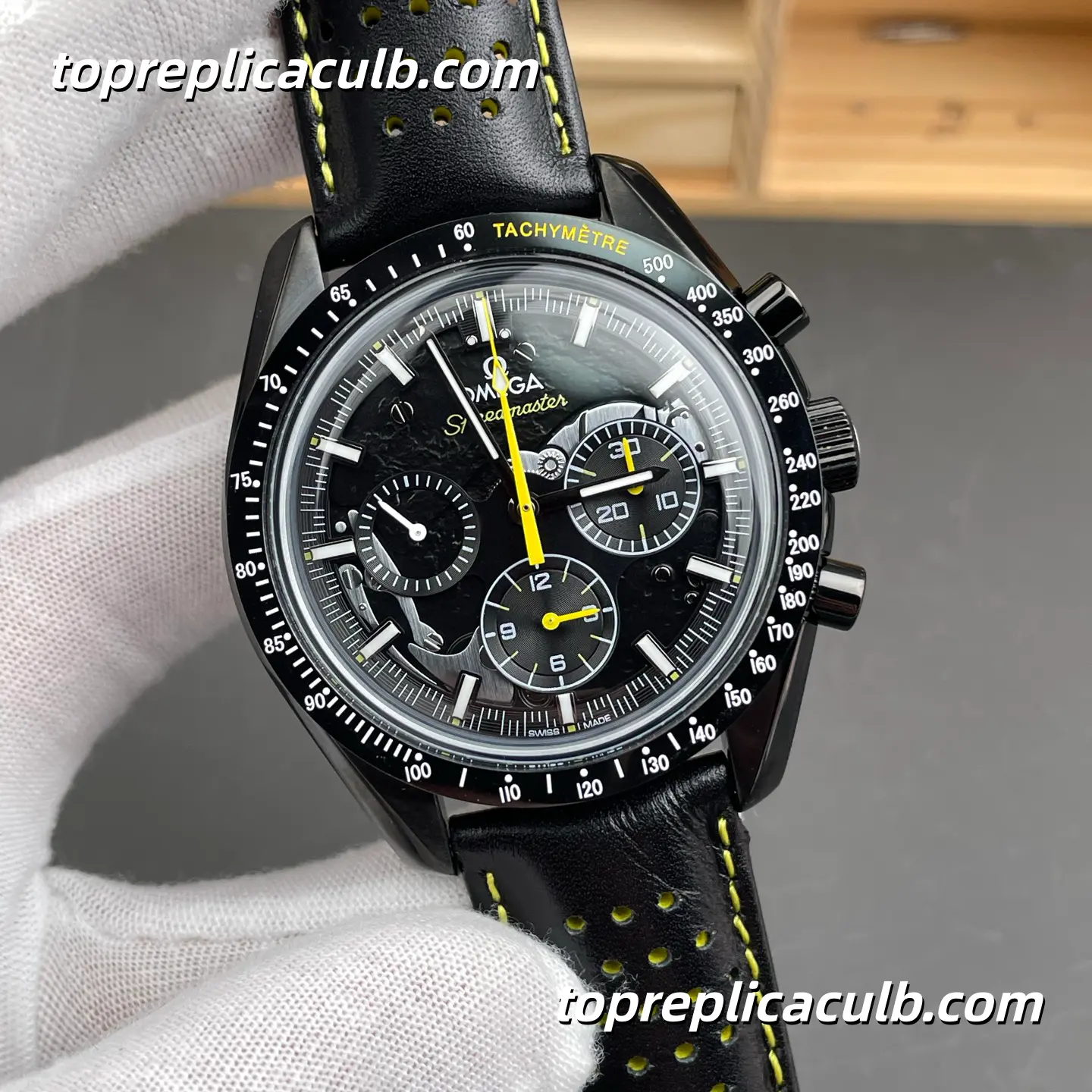 TW Factory Omega Speedmaster Dark Side of the Moon “Apollo 8 Rocket” Ref.310.92.44.50.01.001 44.25MM Skeleton Black Dial Super Clone Watch With 1:1 Replica 3869 Movement - Image 4