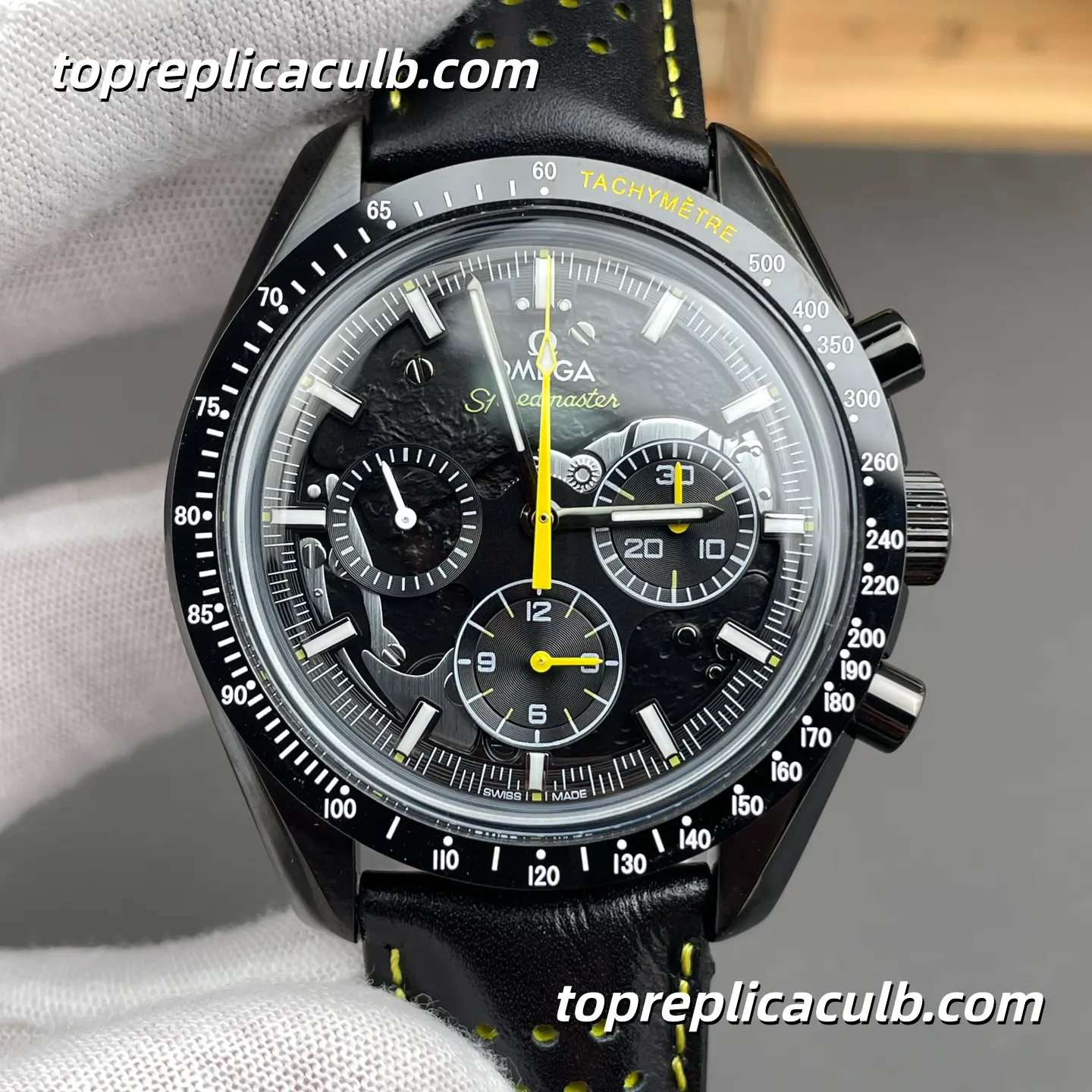 TW Factory Omega Speedmaster Dark Side of the Moon “Apollo 8 Rocket” Ref.310.92.44.50.01.001 44.25MM Skeleton Black Dial Super Clone Watch With 1:1 Replica 3869 Movement - Image 3