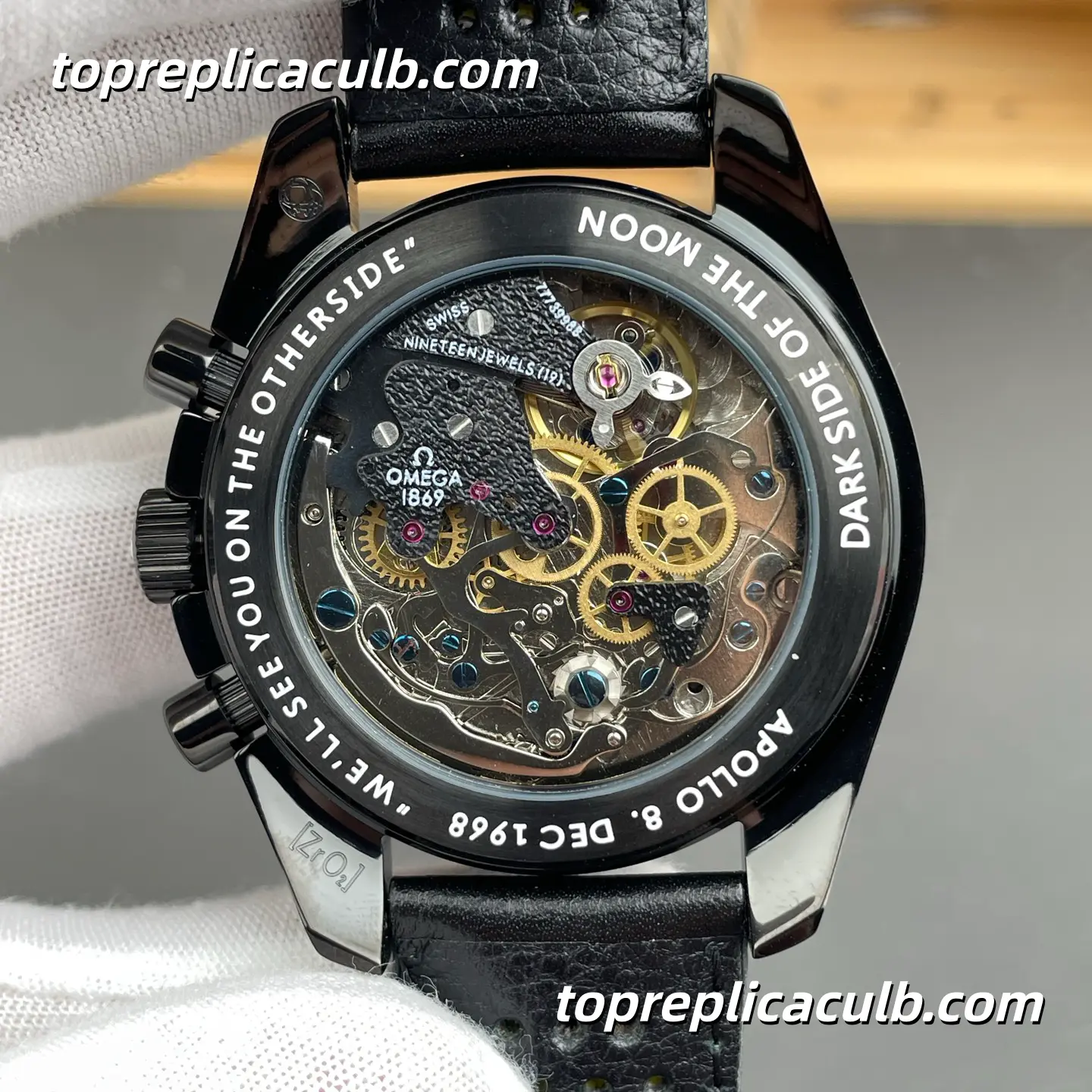 TW Factory Omega Speedmaster Dark Side of the Moon “Apollo 8 Rocket” Ref.310.92.44.50.01.001 44.25MM Skeleton Black Dial Super Clone Watch With 1:1 Replica 3869 Movement - Image 5