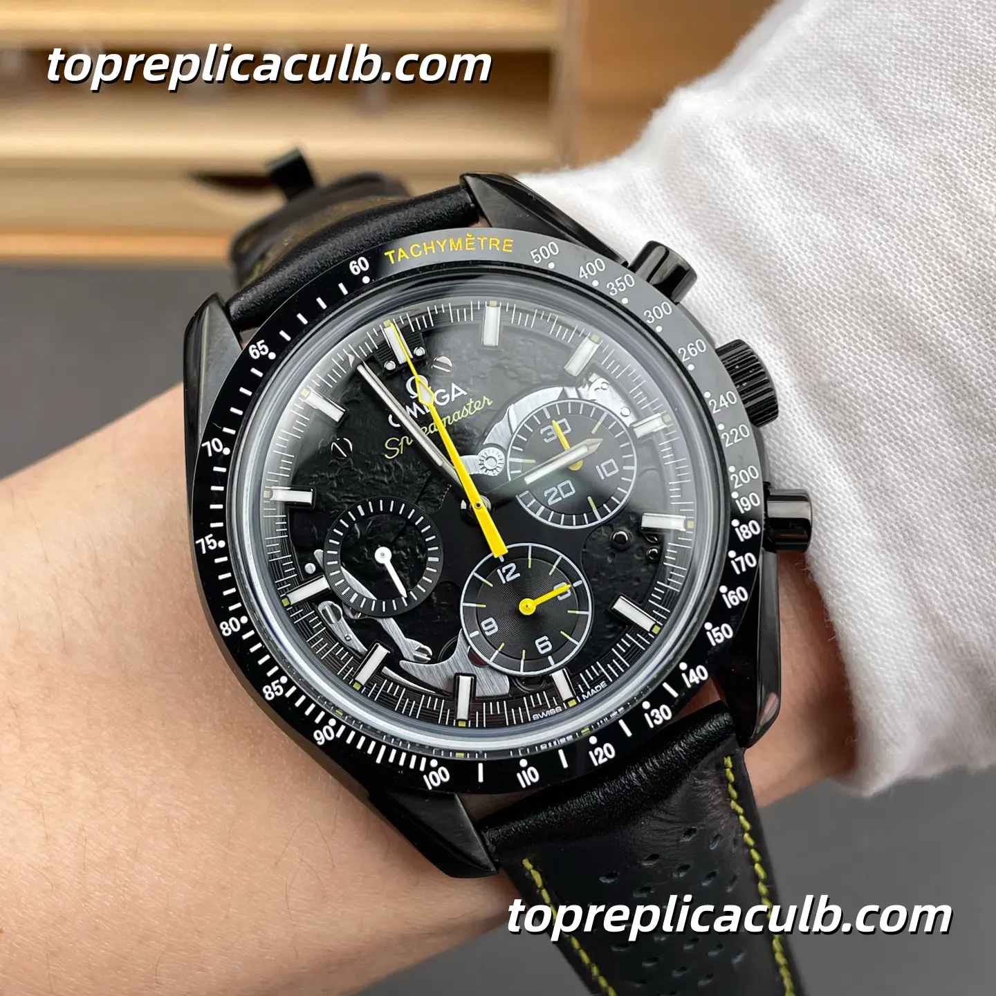 TW Factory Omega Speedmaster Dark Side of the Moon “Apollo 8 Rocket” Ref.310.92.44.50.01.001 44.25MM Skeleton Black Dial Super Clone Watch With 1:1 Replica 3869 Movement - Image 2