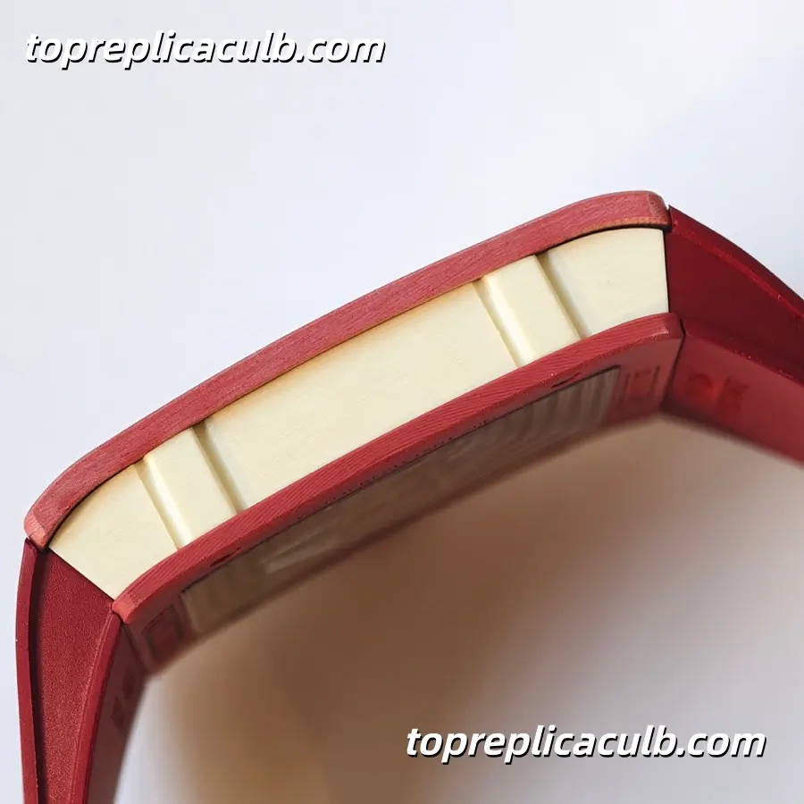 UMI Studio Richard Mille RM016 Red Titanium Case Skeleton Dial Red Rubber Strap Super Clone Watch With Custom RM005-S Integrated Movement - Image 8