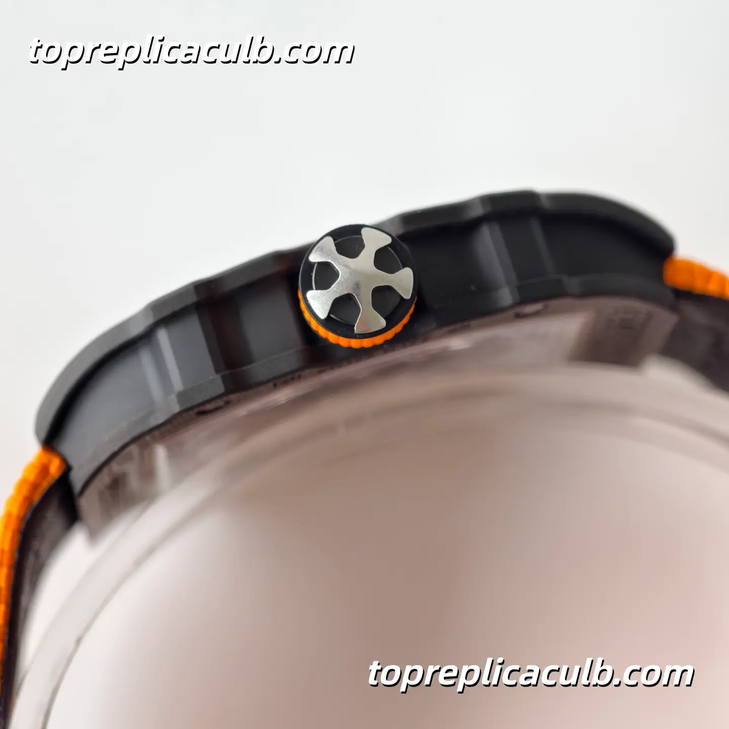 UMI Studio Richard Mille RM67-02 Orange Carbon Fiber Case Skeleton Dial Orange Strap Super Clone Watch With Integrated Movement - Image 7