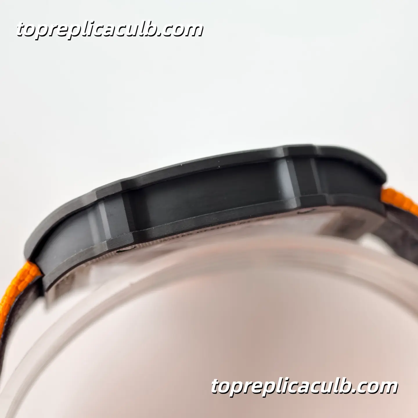 UMI Studio Richard Mille RM67-02 Orange Carbon Fiber Case Skeleton Dial Orange Strap Super Clone Watch With Integrated Movement - Image 8
