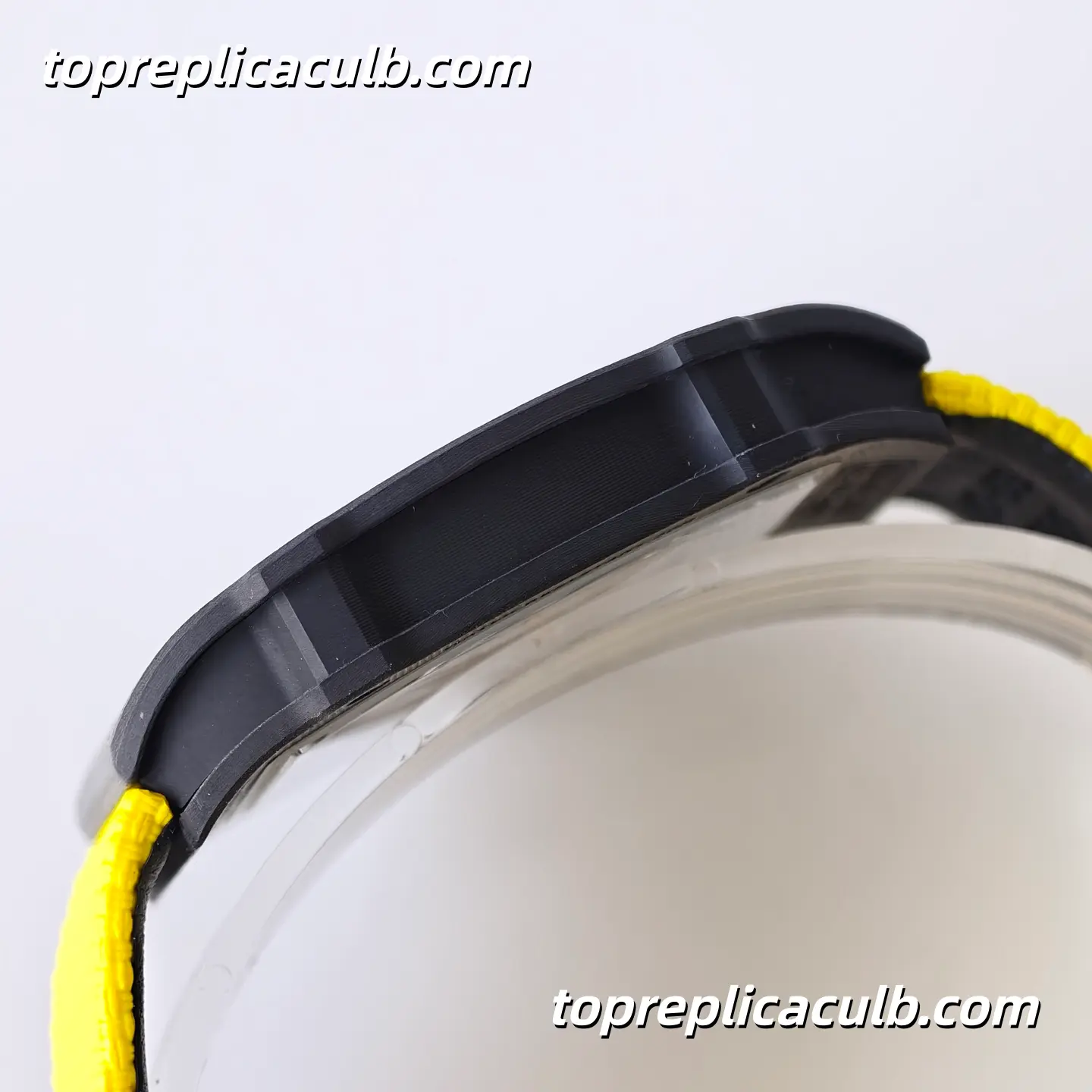 UMI Studio Richard Mille RM67-02 UAE Edition Black Carbon Fiber Case Skeleton Dial Yellow Strap Super Clone Watch With Integrated Movement - Image 8