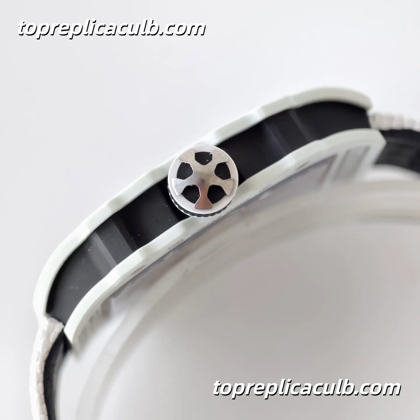 UMI Studio Richard Mille RM67-02 White Ceramic UAE Edition Skeleton Dial White Strap Super Clone Watch With Integrated Movement - Image 7