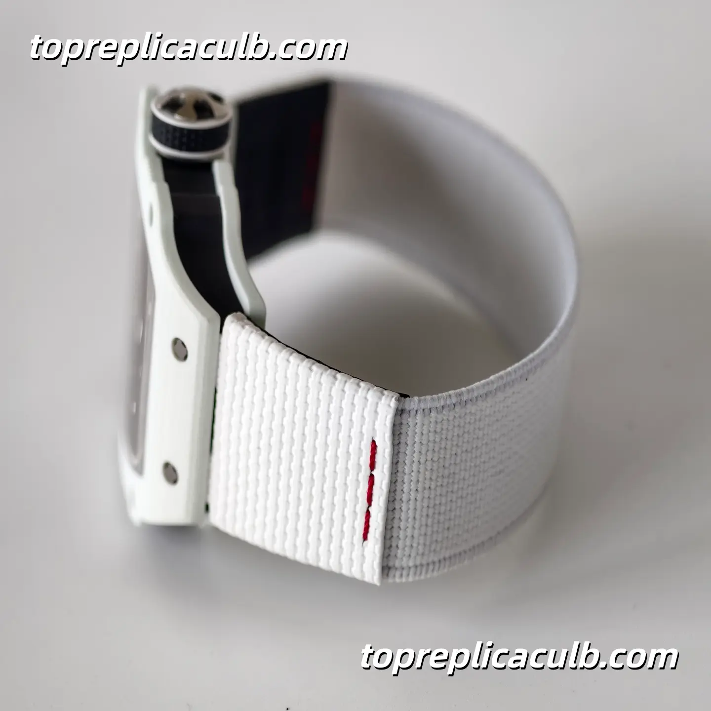 UMI Studio Richard Mille RM67-02 White Ceramic UAE Edition Skeleton Dial White Strap Super Clone Watch With Integrated Movement - Image 9