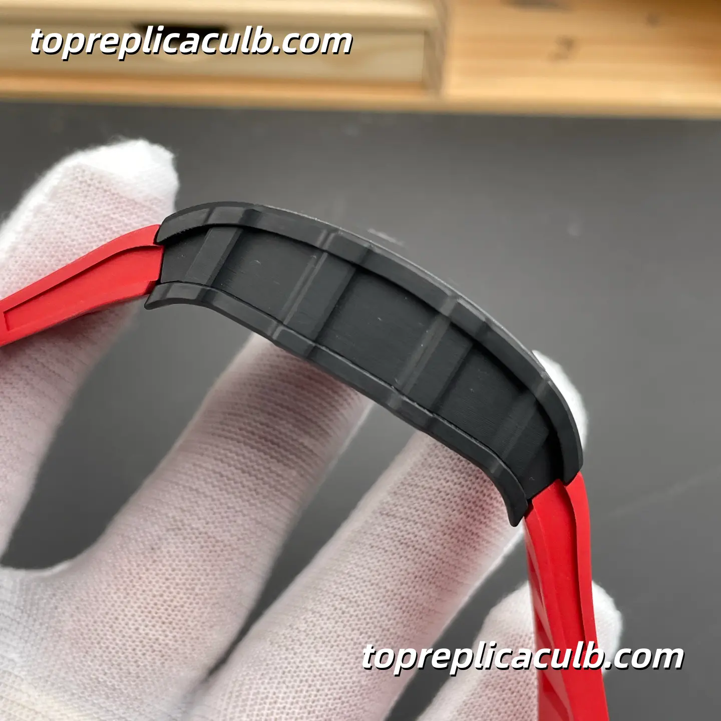VA Factory Richard Mille RM35-02 Carbon Fiber Red Bezel 49.94x44.5MM RMAL1 Free-Sprung Movement Super Clone Watch - Image 7
