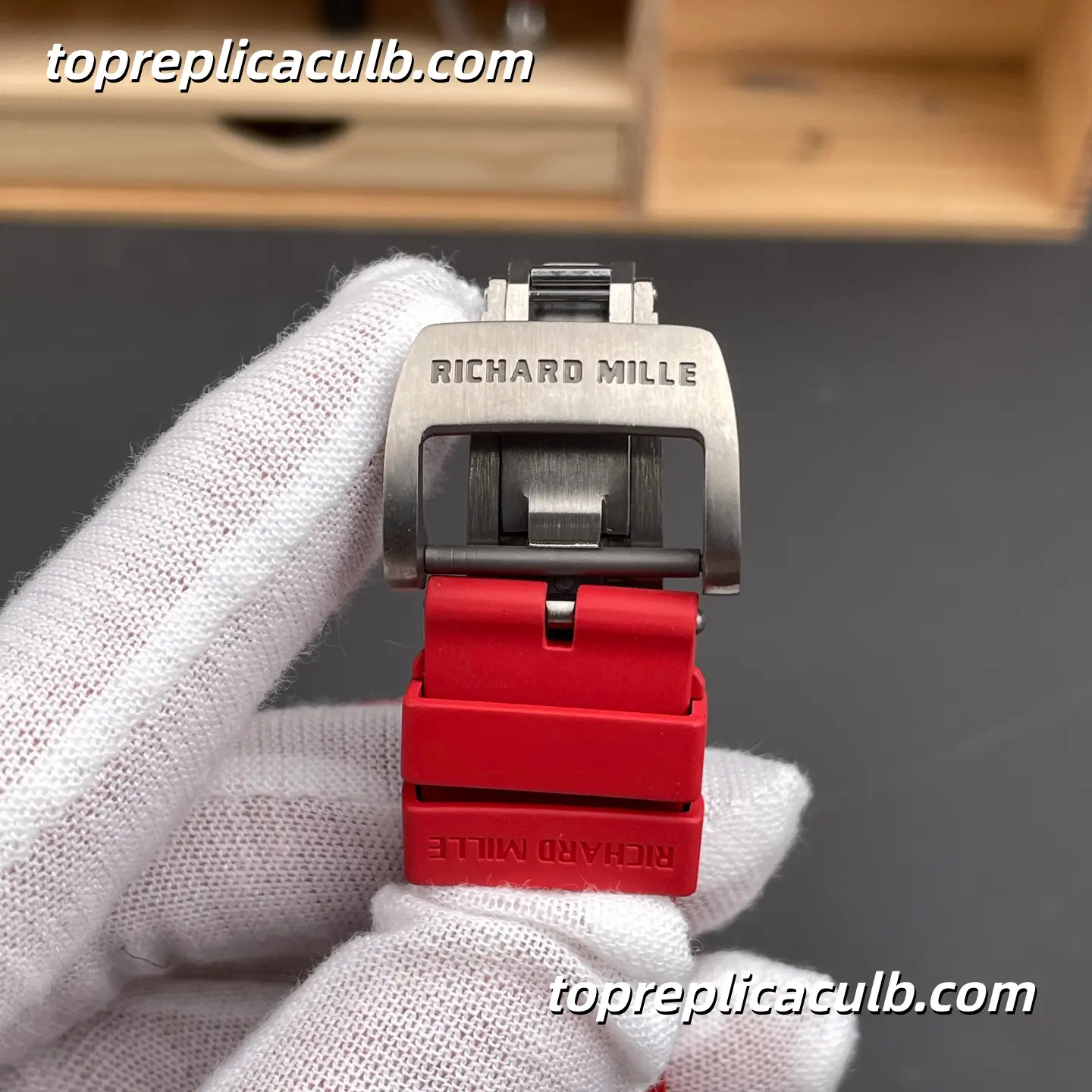 VA Factory Richard Mille RM35-02 Carbon Fiber Red Bezel 49.94x44.5MM RMAL1 Free-Sprung Movement Super Clone Watch - Image 8