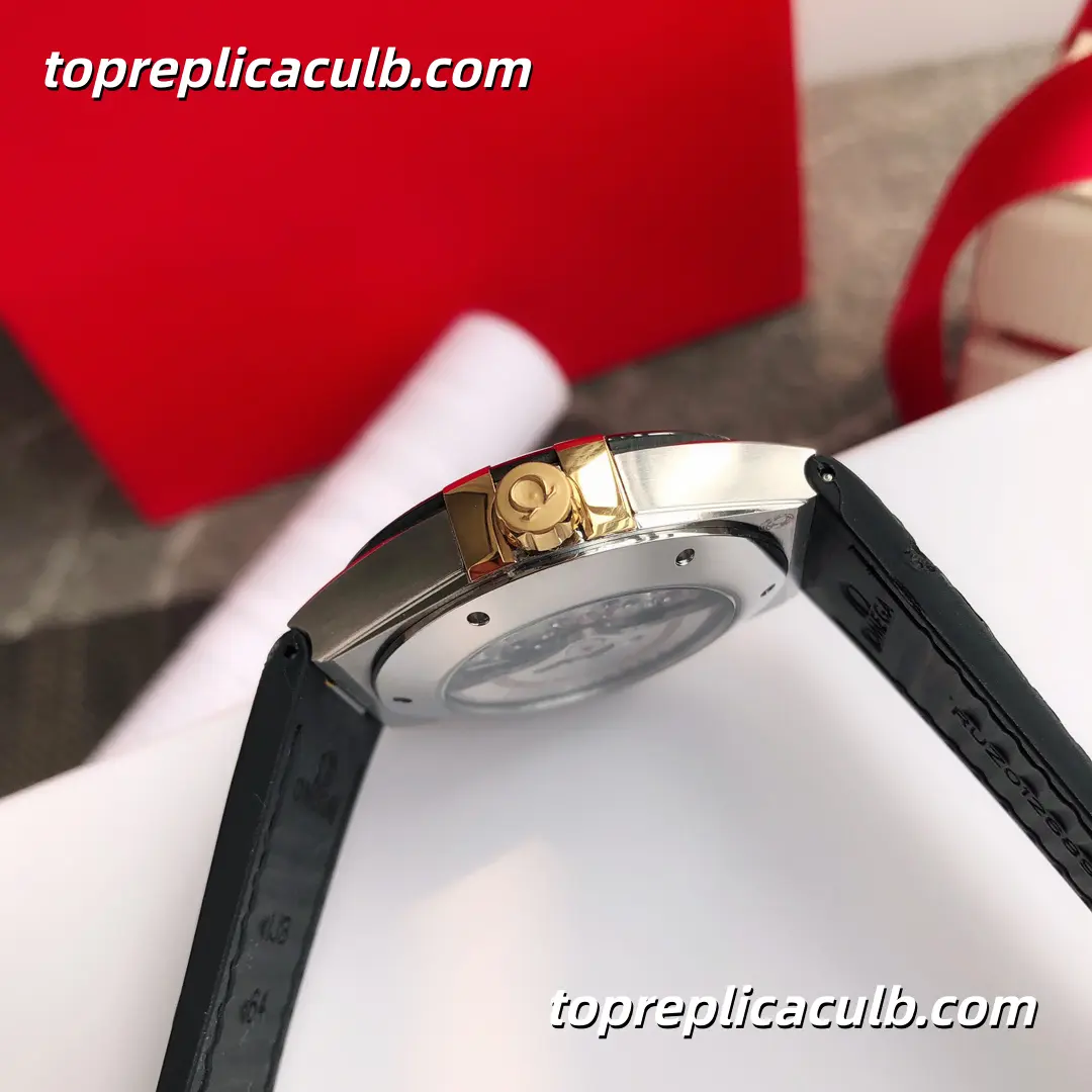 VS Factory Omega Constellation “Emerald Manhattan” Ref.131.23.41.21.10.001 41MM Green Sunburst Dial Black Ceramic Bezel Green Leather Strap Super Clone Watch With 1:1 Clone 8900 Movement - Image 8