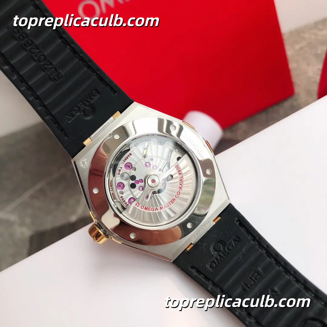 VS Factory Omega Constellation “Emerald Manhattan” Ref.131.23.41.21.10.001 41MM Green Sunburst Dial Black Ceramic Bezel Green Leather Strap Super Clone Watch With 1:1 Clone 8900 Movement - Image 7