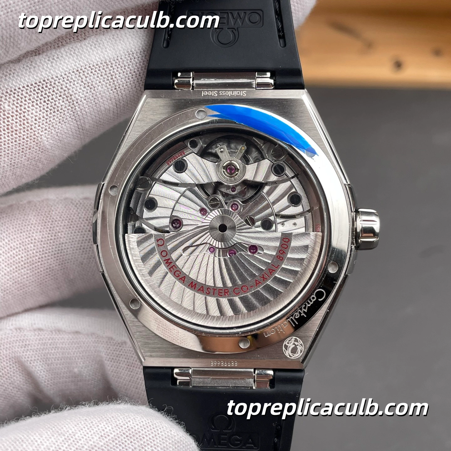 VS Factory Omega Constellation Ref.131.33.41.21.06.001 41MM Grey Linen Dial Leather Strap Super Clone Watch With 1:1 8900 Movement - Image 5