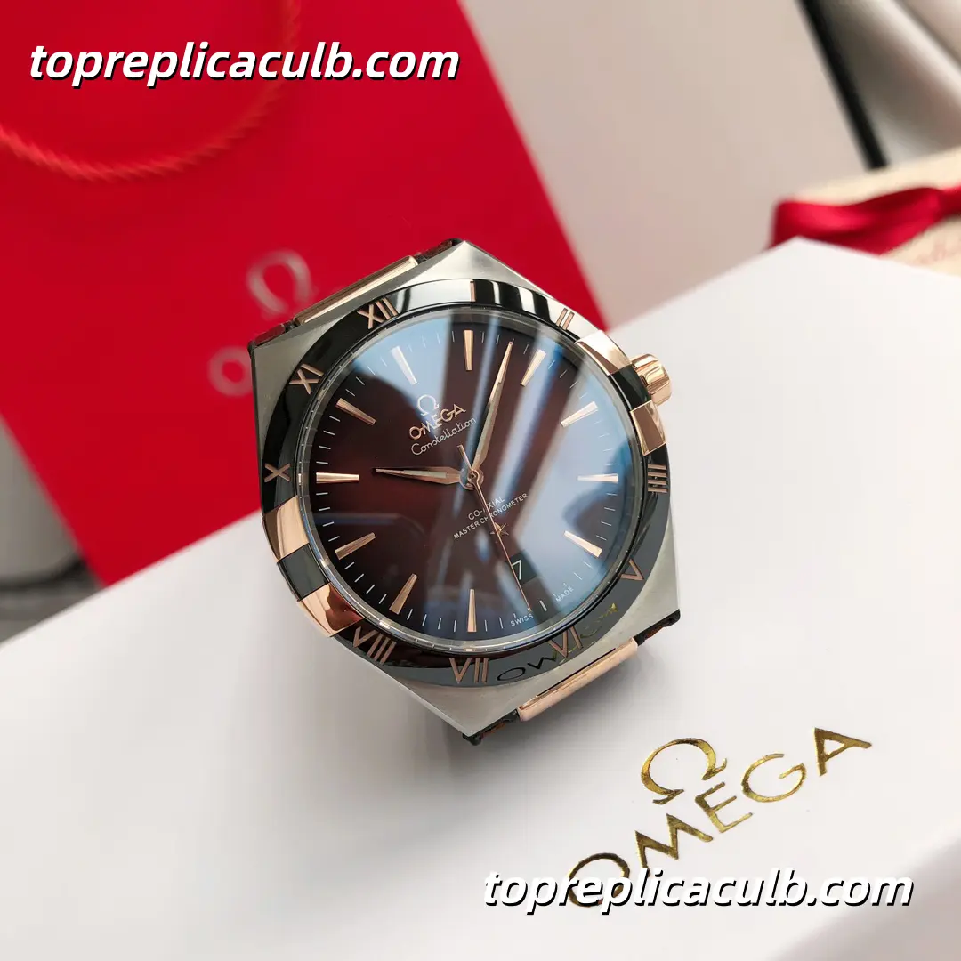 VS Factory Omega Constellation “Sedna Brown Manhattan” Ref.131.23.41.21.11.001 41MM Brown Dial Brown Leather Strap Super Clone Watch With 1:1 Replica 8900 Movement - Image 4