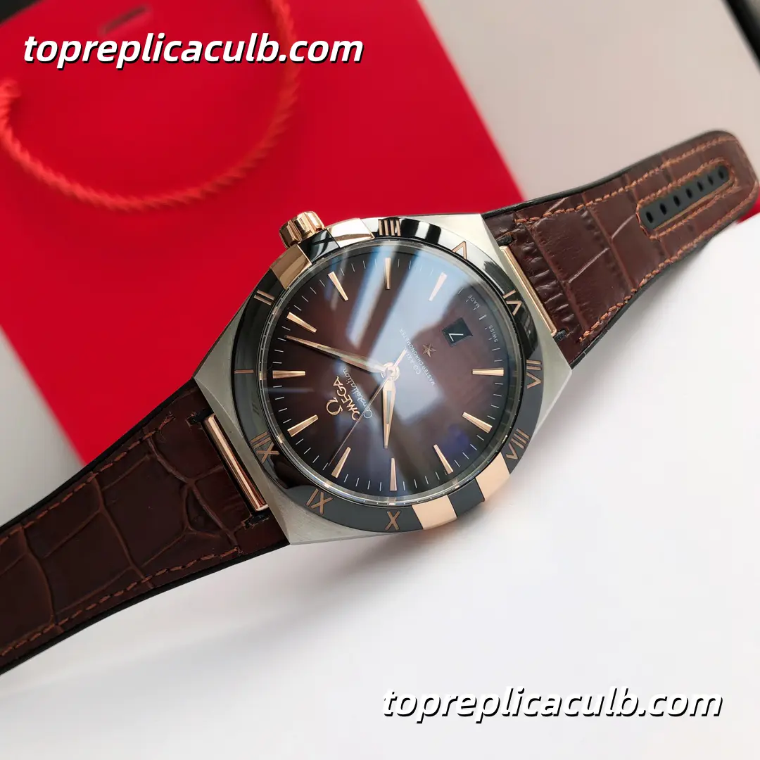 VS Factory Omega Constellation “Sedna Brown Manhattan” Ref.131.23.41.21.11.001 41MM Brown Dial Brown Leather Strap Super Clone Watch With 1:1 Replica 8900 Movement - Image 2