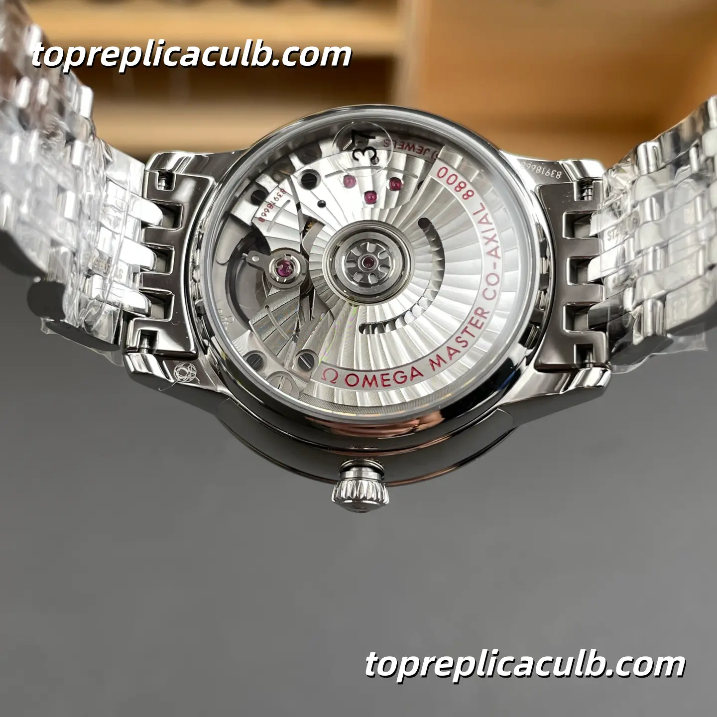 VS Factory Omega De Ville Prestige Ref.434.10.34.20.03.002 34MM Blue Linen Dial Roman Numeral Ladies Super Clone Watch With 1:1 Replica 8800 Automatic Movement - Image 5