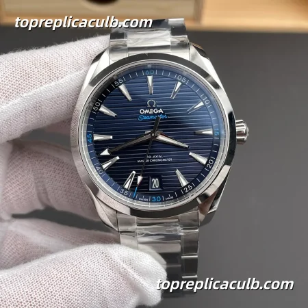 VS Factory Omega Seamaster Aqua Terra Ref.220.10.41.21.03.001 41MM Blue Dial Super Clone Watch