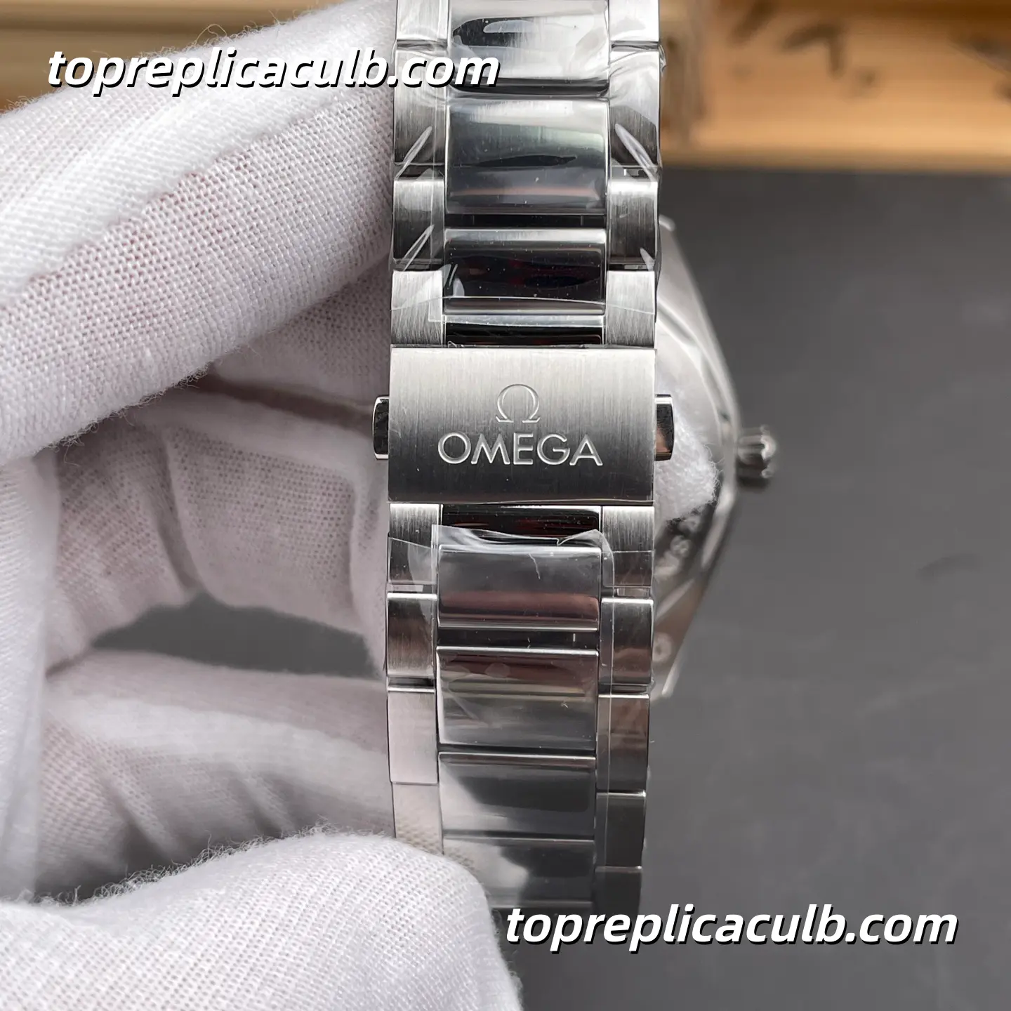 VS Factory Omega Seamaster Aqua Terra “Skyfall” Ref.220.10.41.21.03.004 41MM Blue Teak Dial Stainless Steel Bracelet Super Clone Watch With 1:1 Replica 8900 Movement - Image 8