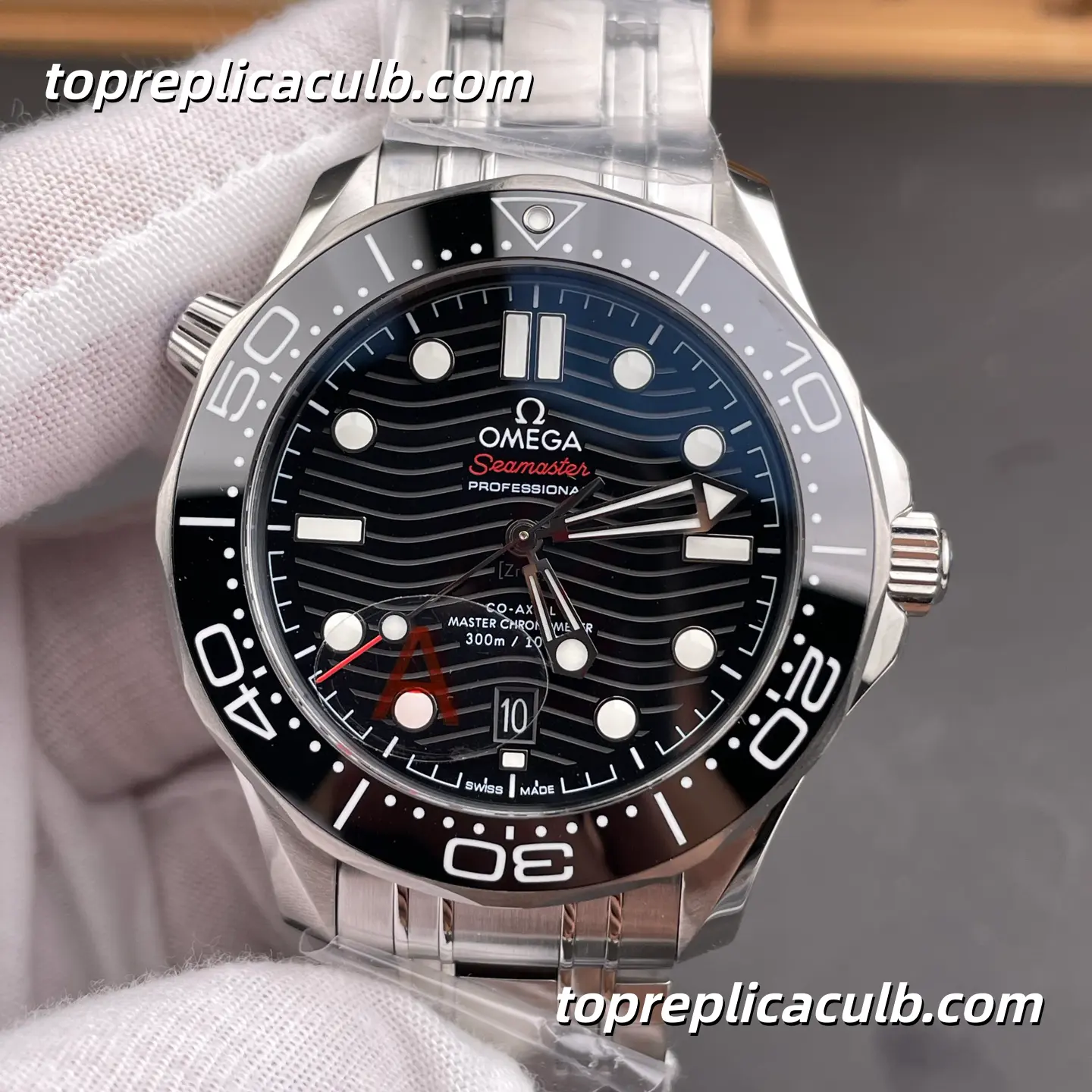 VS Factory Omega Seamaster Diver 300M Ref.210.30.42.20.01.001 42MM Black Ceramic Dial Stainless Steel Bracelet 8800 Movement Super Clone Watch - Image 3