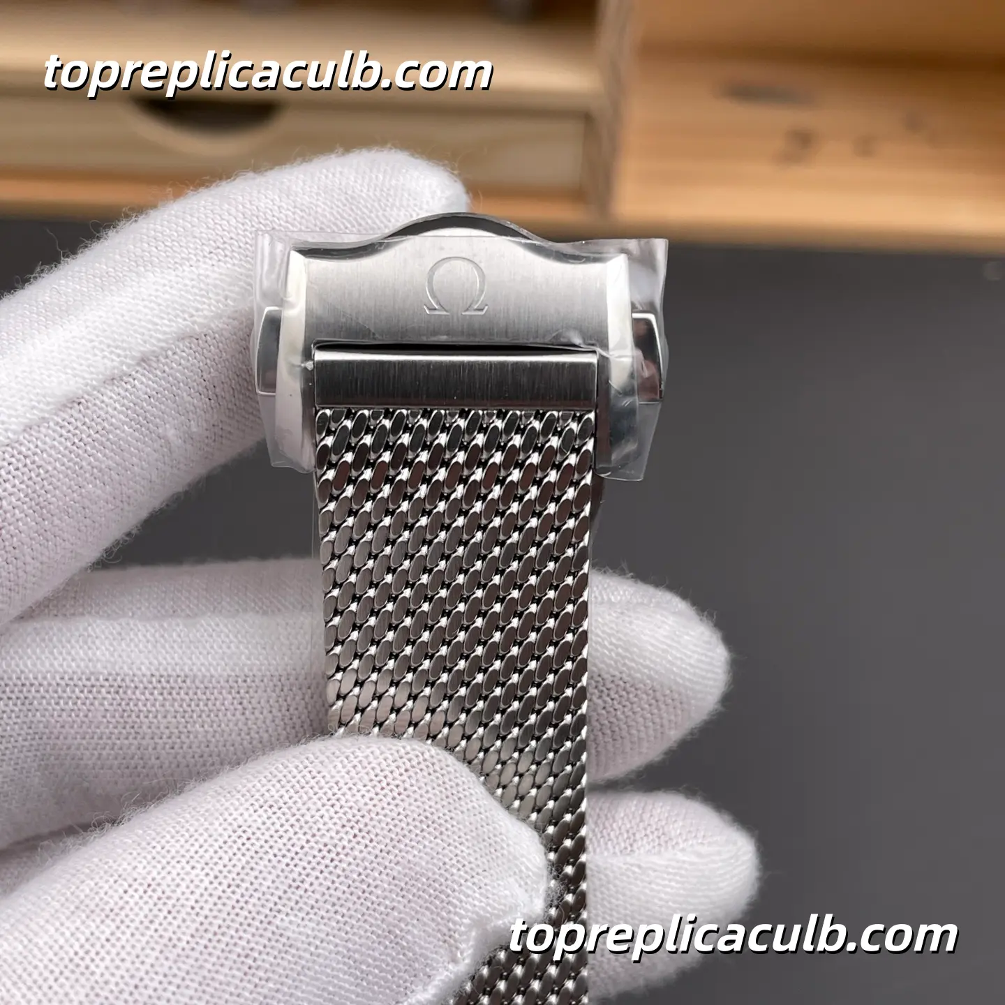 VS Factory Omega Seamaster Diver 300M Ref.210.30.42.20.06.002 42MM Silver Dial Mesh Bracelet Super Clone Watch, 1:1 Replica 2824 Automatic Movement - Image 8