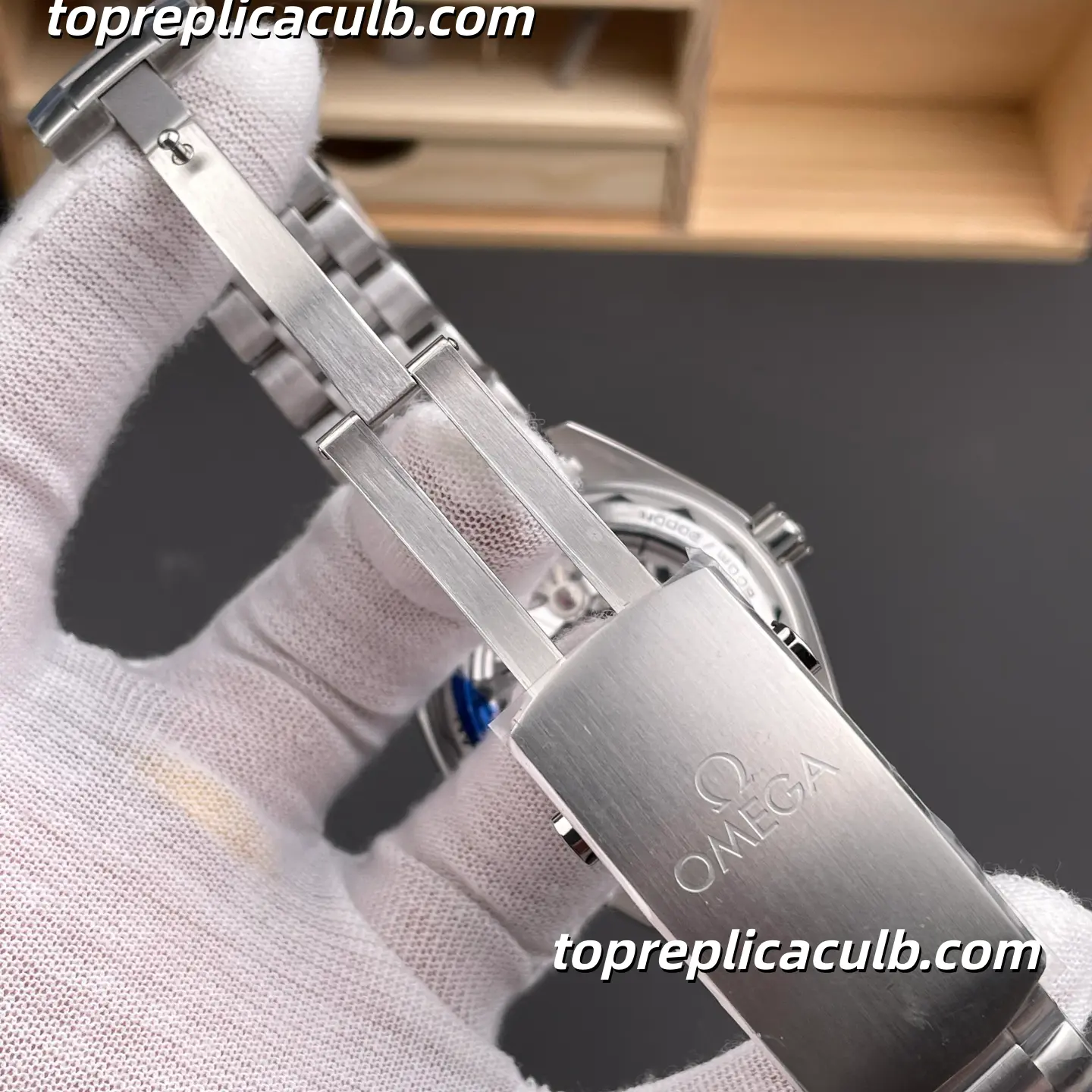 VS Factory Omega Seamaster Planet Ocean Ref.215.30.44.21.01.002 43.5MM Black Dial Orange Bezel Super Clone Watch with Stainless Steel Bracelet, 1:1 Clone 8900 Automatic Movement - Image 8