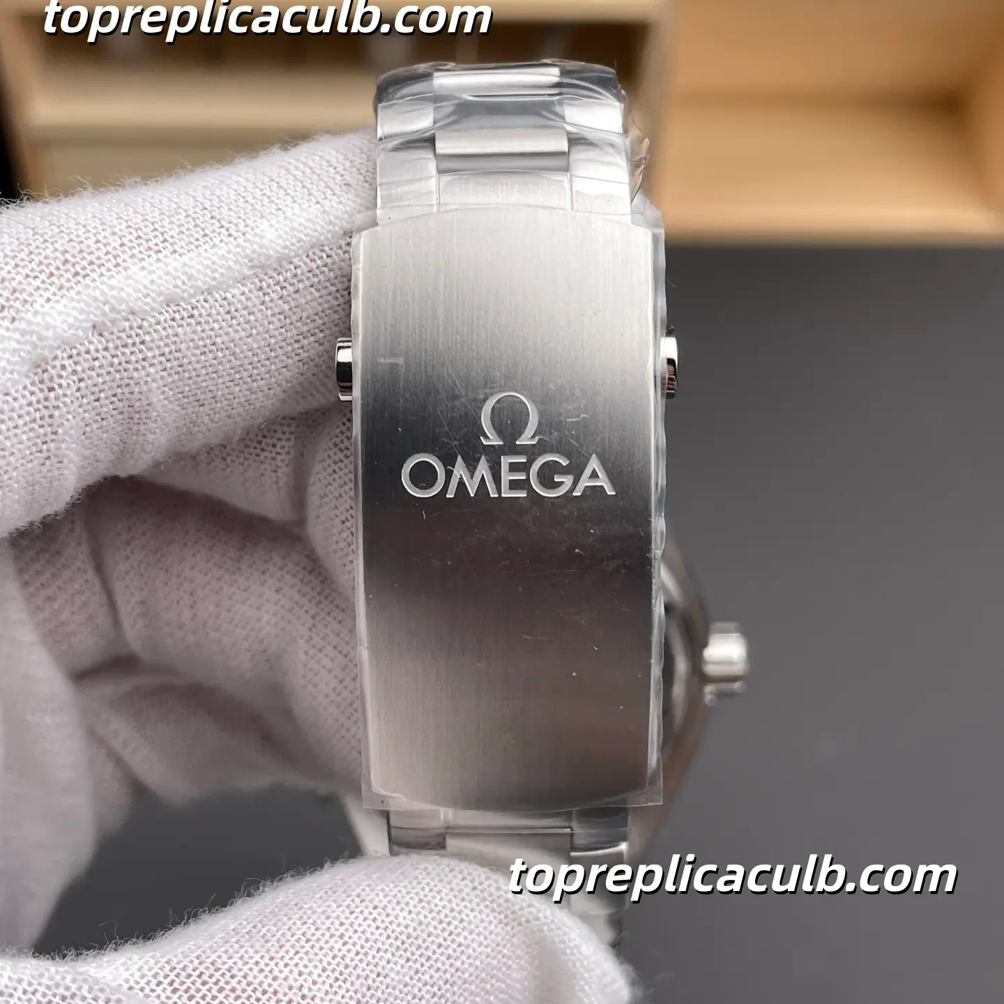 VS Factory Omega Seamaster Planet Ocean Ref.215.30.44.21.01.002 43.5MM Black Dial Orange Bezel Super Clone Watch with Stainless Steel Bracelet, 1:1 Clone 8900 Automatic Movement - Image 9