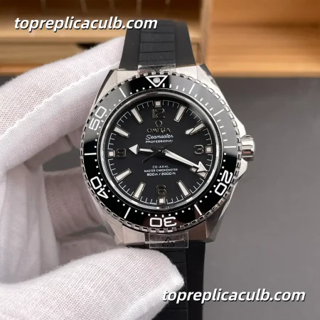 VS Factory Omega Seamaster Planet Ocean Ref.217.30.42.21.01.001 42MM Black Dial Black Ceramic Bezel Rubber Strap Super Clone Watch