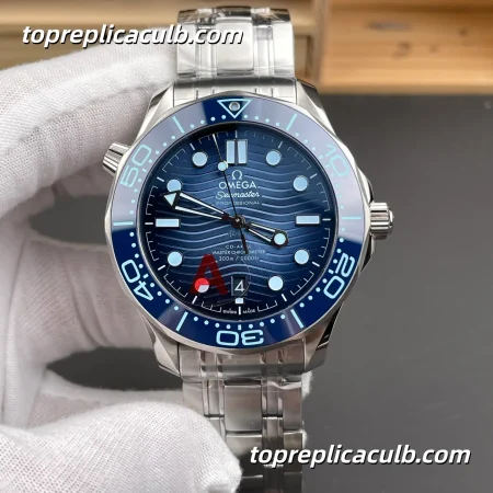VS Factory Omega Seamaster Ref.210.30.42.20.03.003 42MM Blue Wave Dial Super Clone Watch