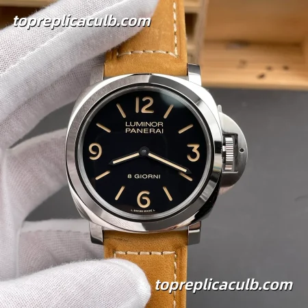 VS Factory Panerai Luminor Base Logo “8 Days Classic” PAM00914 44MM Stainless Steel Case Black Sandwich Dial Super Clone Watch