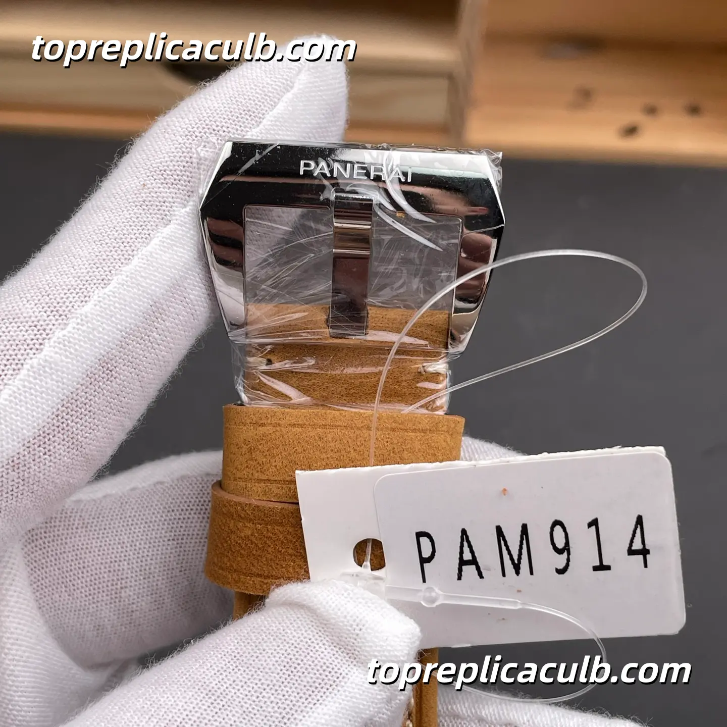 VS Factory Panerai Luminor Base Logo “8 Days Classic” PAM00914 44MM Stainless Steel Case Black Sandwich Dial Super Clone Watch With P.5000 Manual Winding Movement - Image 8