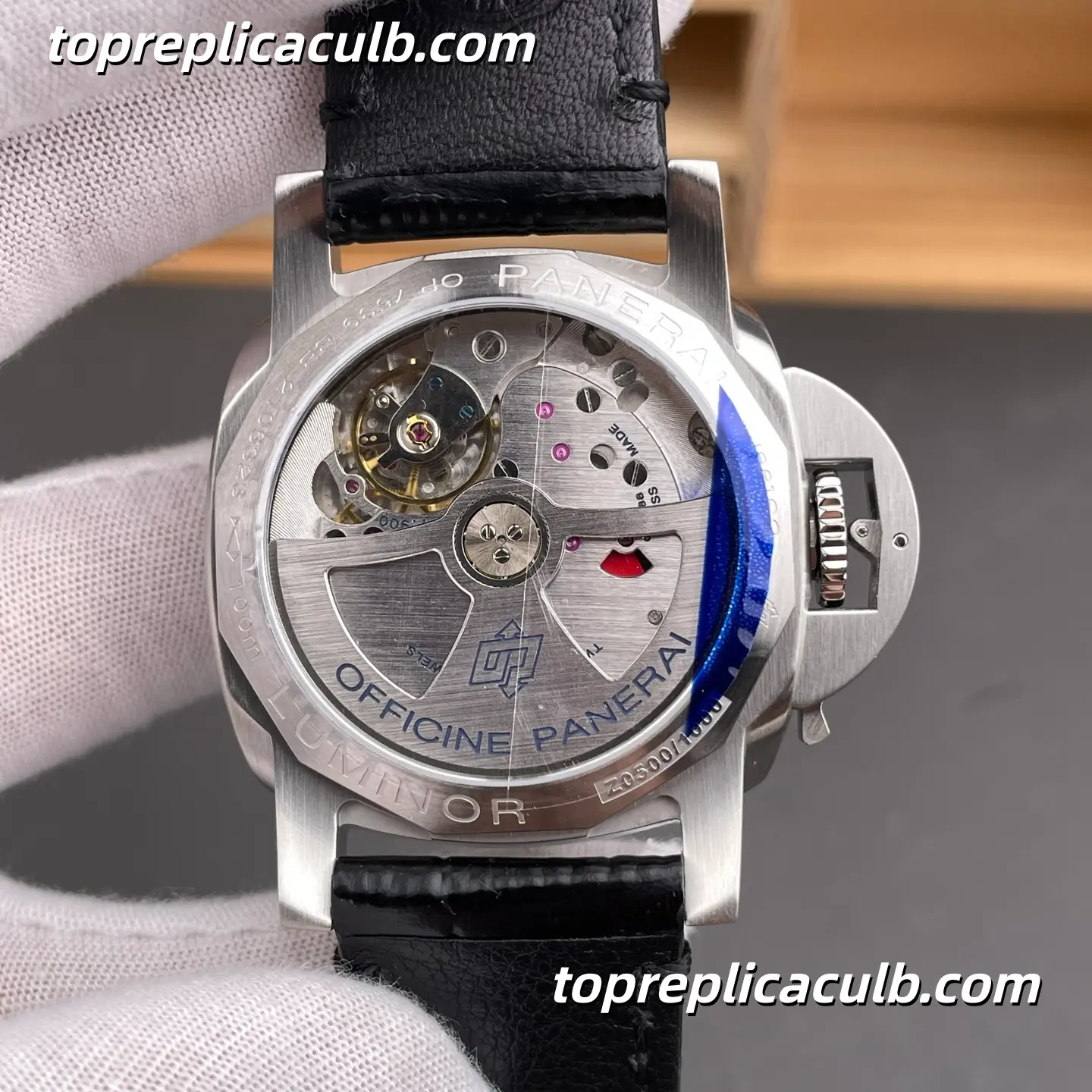 VS Factory Panerai Luminor BiTempo “Polar White” PAM01367 44MM White Dial GMT Blue Arrow Super Clone Watch With P.900/GMT Automatic Movement - Image 7