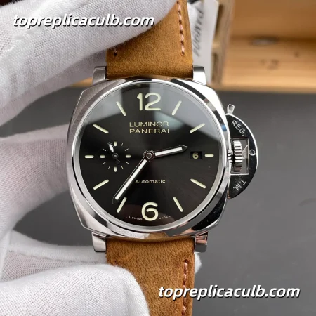 VS Factory Panerai Luminor Due “Vintage Tobacco” PAM00904 42MM Brown Sunburst Dial Suede Leather Strap Super Clone Watch