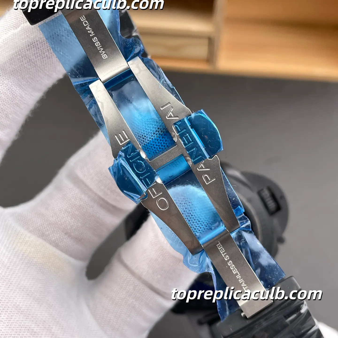 VS Factory Panerai Luminor GMT Ceramica “Black Phantom” PAM01438 44MM Full Ceramic Black Dial Super Clone Watch With Cal.P.9010 Automatic GMT Movement - Image 8