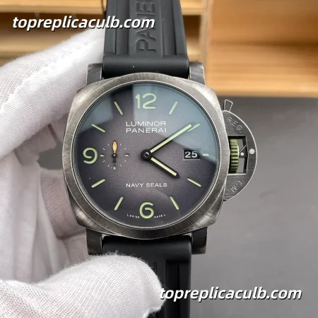 VS Factory Panerai Luminor Navy SEALs “Shadow Black” PAM01412 44MM Carbotech Style Grey Gradient Dial Super Clone Watch