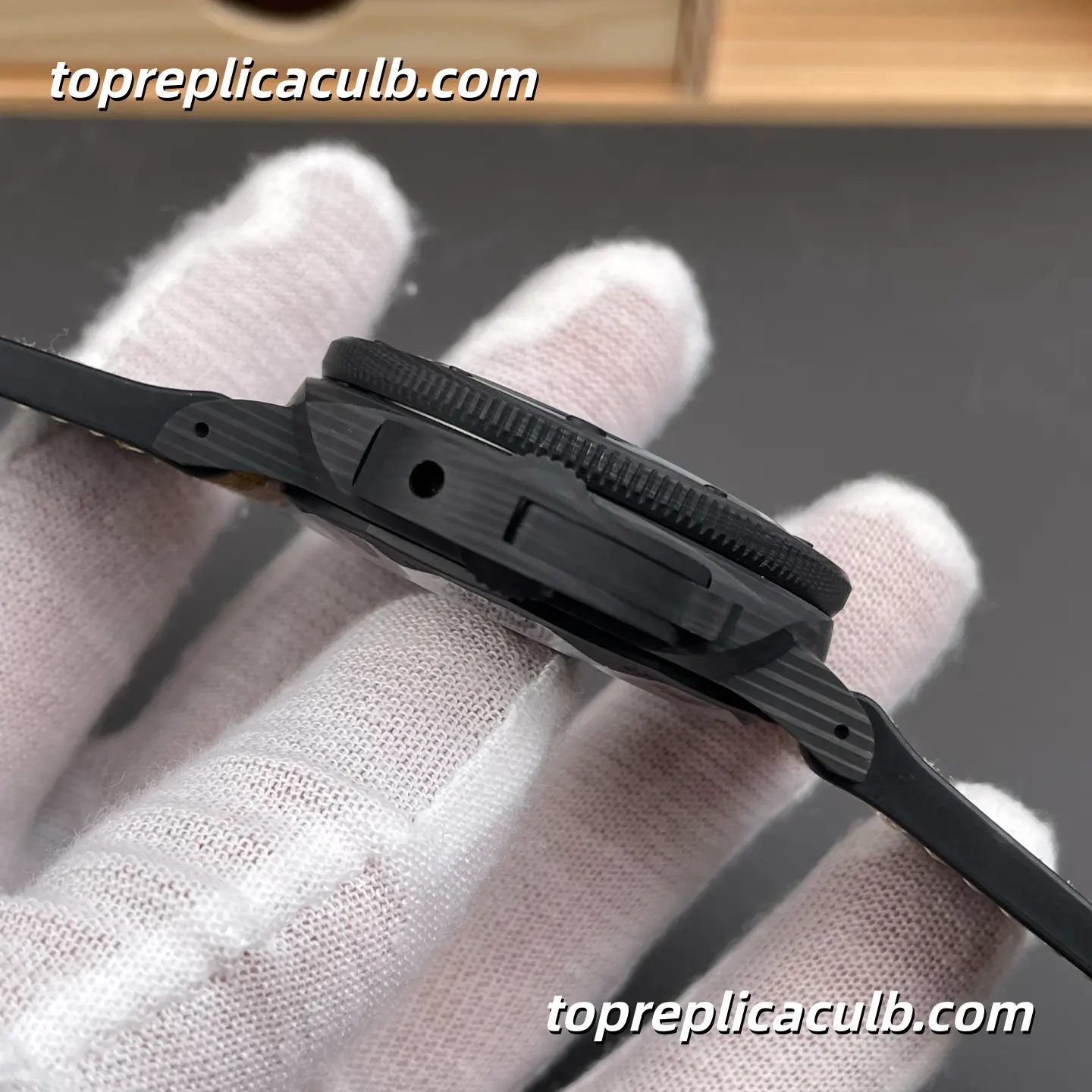 VS Factory Panerai Submersible Navy SEALs PAM01513 47MM Carbotech Case Black Gradient Dial Desert Camouflage Fabric Strap Super Clone Watch With P.900/GMT Automatic Movement - Image 5