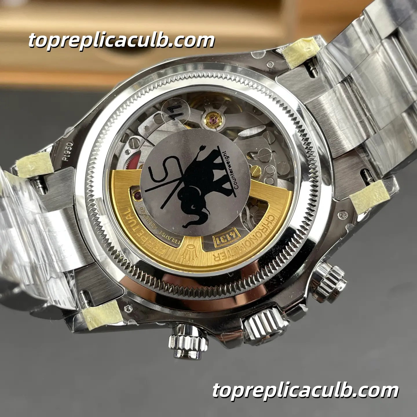 VS Factory Rolex Daytona “Ice Blue” Platinum 126506-0002 40MM Ice Blue Dial Brown Ceramic Bezel Oyster Bracelet Super Clone Watch with 4130 Movement - Image 9