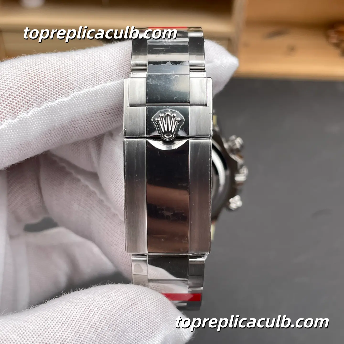 VS Factory Rolex Daytona “Ice Blue” Platinum 126506-0002 40MM Ice Blue Dial Brown Ceramic Bezel Oyster Bracelet Super Clone Watch with 4130 Movement - Image 8